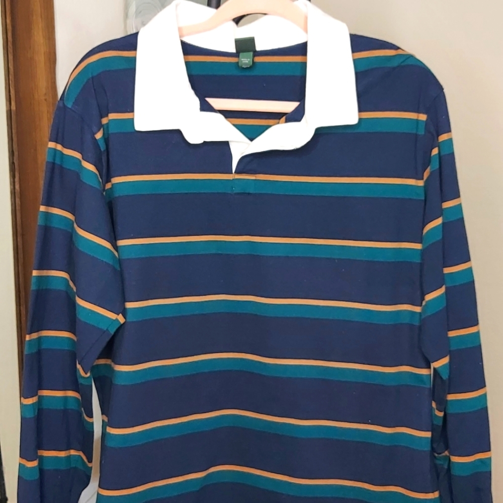 Wild Fable Colored Long Sleeve Polo Tee